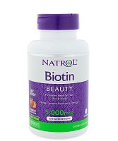 Biotin 5000 мкг 150 таблеток со вкусом клубники (Natrol)