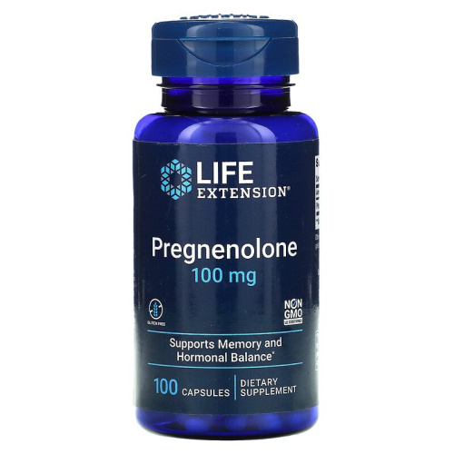 Pregnenolone 100 мг (Прегненолон) 100 капсул (Life Extension)