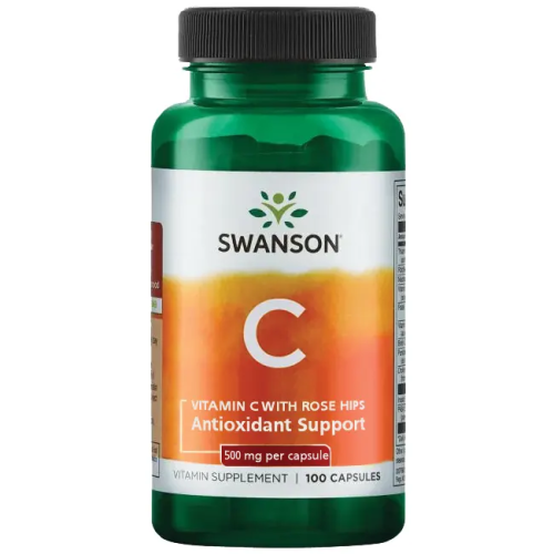 Vitamin C with Rose Hips 500 мг (Витамин С) 100 капсул (Swanson)