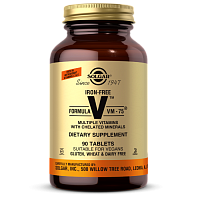 Formula VM-75 Iron Free 90 таблеток (Solgar)