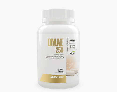 DMAE (Диметиламиноэтанол) 250 мг 100 веган капсул (Maxler)