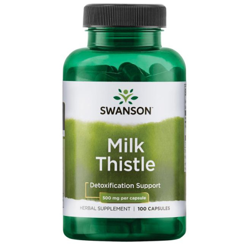 Milk Thistle 500 mg (Расторопша 500 мг) 100 капсул (Swanson) фото 3