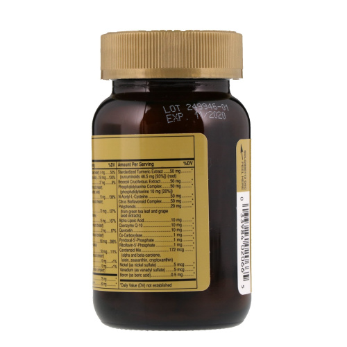 Omnium Multiple Vitamin and Mineral Formula 60 таблеток (Solgar) фото 2