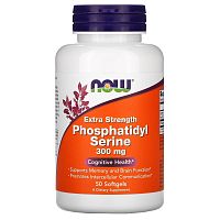 Phosphatidyl Serine 300 мг (Фосфатидилсерин) 50 мягких капсул (Now Foods)