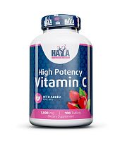 High Potency Vitamin C with Rose Hips 1000 мг 100 таблеток (Haya Labs)