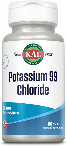 Potassium Chloride 99 мг (Хлорид Калия) 100 таблеток (KAL)