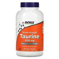 Taurine 1000 мг (Таурин) 250 вег капсул (Now Foods)