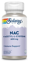 NAC N-Acetyl L-Cysteine 600 mg (N-Ацетил L-Цистеин 600 мг) 60 вег. капсул (Solaray)