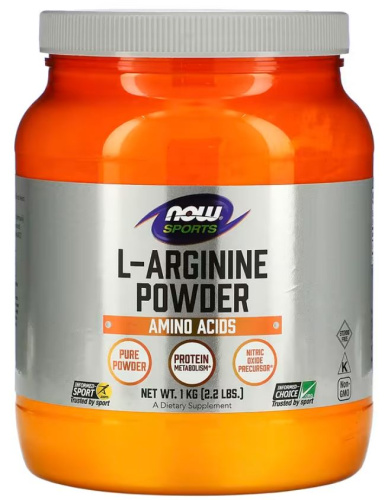 L-Arginine Powder 1 кг (Now Foods)
