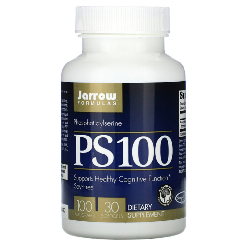 PS100 (Фосфатидилсерин) 30 мягких капсул (Jarrow Formulas)