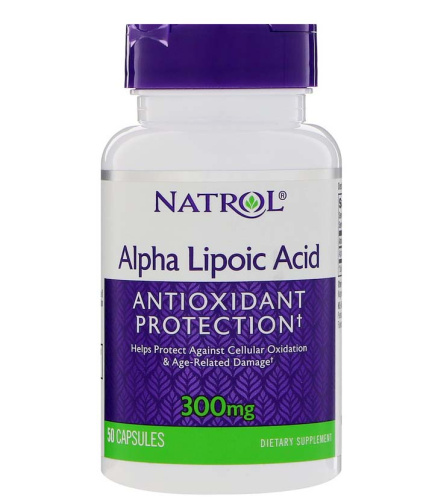 Alpha Lipoic Acid (Альфа-Липоевая Кислота) 300 mg 50 капсул (Natrol) фото 3