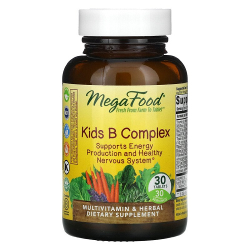 Kids B Complex (Комплекс витаминов группы B для детей) 30 табл (MegaFood)