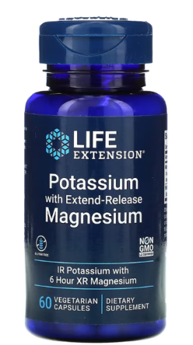 Potassium with Extend-Release Magnesium (Калий с магнием) 60 вег капсул (Life Extension)