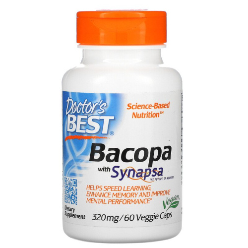 Bacope with Synapsa 320 мг (Бакопа) 60 вег капс (Doctor`s Best)