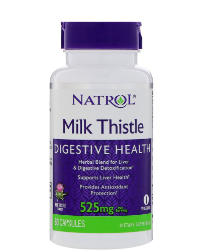 Milk Thistle (Расторопша) 525 мг 60 капсул (Natrol) фото 2