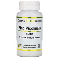 Zinc Picolinate (Пиколинат Цинка) 50 мг 120 капс (California Gold Nutrition)
