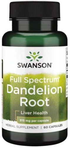 Dandelion Root 515 mg (Корень Одуванчика 515 мг) 60 капсул (Swanson)
