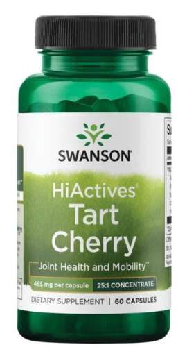 Tart Cherry HiActives (вишневые флавоноиды) 465 мг 60 капсул (Swanson)