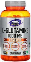 L-Glutamine 1000 мг (L-Глютамин) 240 вег капсул (Now Foods)