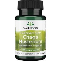 Chaga Mushroom 400 mg (Гриб Чага 400 мг) 60 капсул (Swanson)