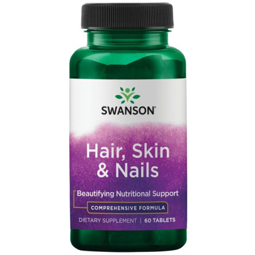 Hair, Skin & Nails (Волосы, кожа и ногти) 60 таблеток (Swanson)