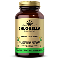 Chlorella 520 мг (Хлорелла) 100 вег капсул (Solgar)
