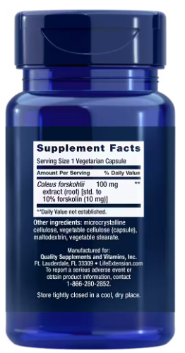 Forskolin 10 mg (Форсколин 10 мг) 60 вег капс (Life Extension) фото 4