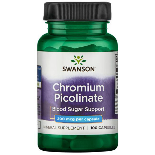Chromium Picolinate 200 мкг (Пиколинат хрома) 100 капсул (Swanson)