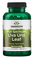 Uva Ursi Leaf 450 mg Full Spectrum (Ува Урси Лист 450 мг) 100 капсул (Swanson)