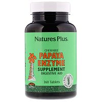 Chewable Papaya Enzyme (Жевательные Ферменты Папайи) 360 таблеток (NaturesPlus)