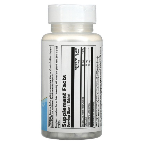 Zinc 15+ Chelated (Хелатный Цинк) 100 таблеток (KAL) фото 2