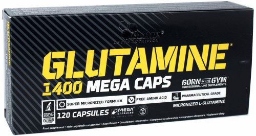 L- Glutamine Mega Caps 120 капс (Olimp) срок 14.09.2023