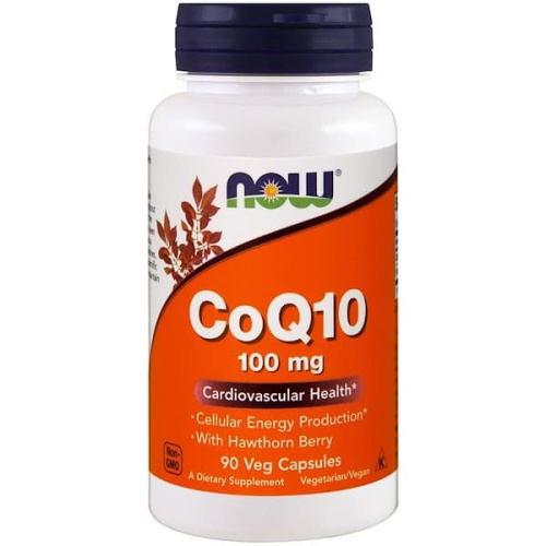 CoQ10 100 мг (Коэнзим Q10) 90 вег капсул (Now Foods)
