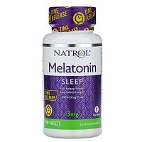 Melatonin 3 мг Time Release медленного высвобождения 100 табл (Natrol)