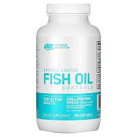 Enteric Coated Fish Oil Softgels 200 капсул (Optimum Nutrition)