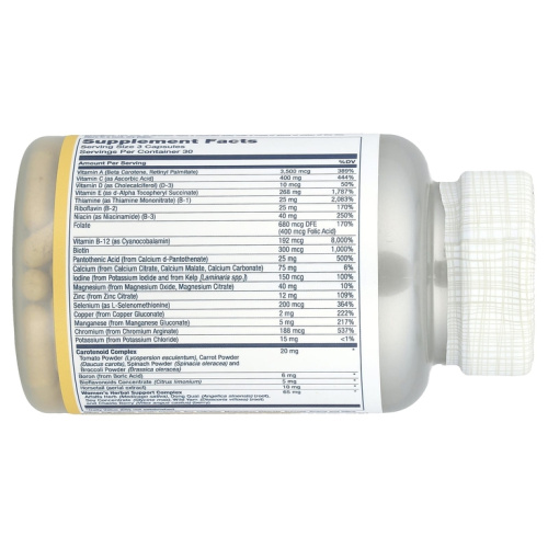 Women's Golden Multivitamin (Мультивитамины для женщин) 90 капсул (Solaray)_ фото 3