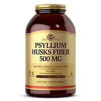 Psyllium Husks Fiber (Клетчатка из Шелухи Семян Подорожника) 500 мг 500 капсул (Solgar)
