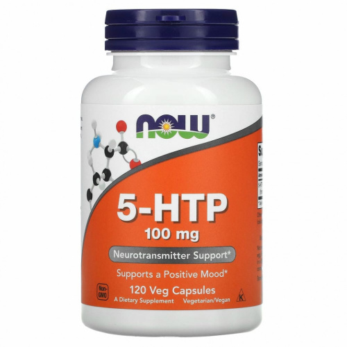 5-HTP 100 мг 120 вег капсул (Now Foods)