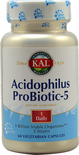 Acidophilus ProBiotic-5 (Пробиотик) 60 капсул (KAL)