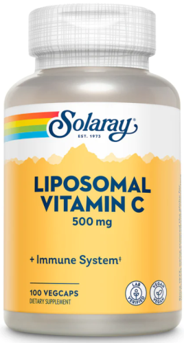 Liposomal Vitamin C 500 mg (Липосомальный Витамин С 500 мг) 100 вег капсул (Solaray)
