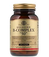 B-Complex Megasorb "50" (Комплекс мегасорб B-50) 100 таблеток (Solgar)