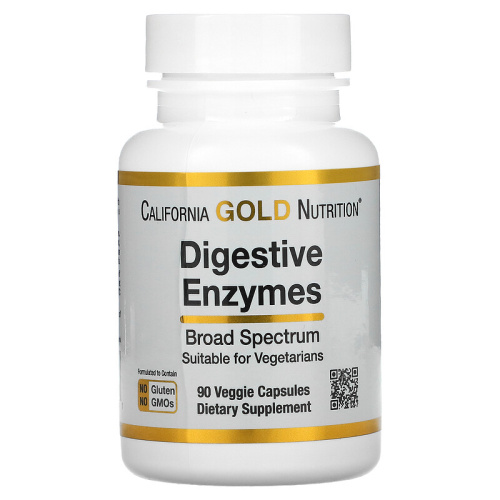 Digestive Enzymes Broad Spectrum (пищеварительные ферменты) 90 капсул (California Gold Nutrition)