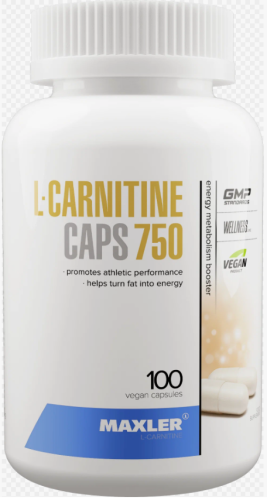 L-Carnitine 750 mg (Л-Карнитин 750 мг) 100 капсул (Maxler)