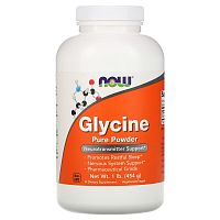 Glycine Pure Powder 454 гр (Глицин в порошке) (Now Foods)