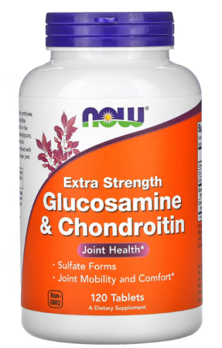 Glucosamine & Chondroitin Extra Strength (Глюкозамин и хондроитин) 120 таблеток (Now Foods)