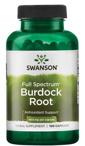 Full Spectrum Burdock Root (Корень лопуха полного спектра) 460 мг 100 капсул (Swanson)