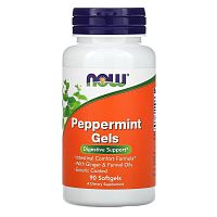 Peppermint Gels (Мята Перечная) 90 гелевых капсул (Now Foods)