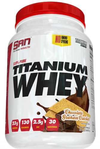 100% Pure Titanium Whey 907 гр - 2 lb (SAN) фото 2
