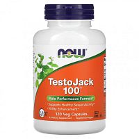 TestoJack 100 120 вегетарианских капсул (Now Foods)
