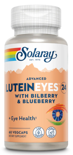 Lutein Eyes with Bilberry & Blueberry (Лютеин 24 мг с черникой и чер-ым соком) 60 вег капс (Solaray)